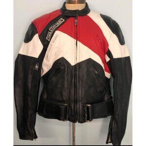 FIELDSHEER Motorcycle Leather Jacket Large Men  Armor, Resistant Leather